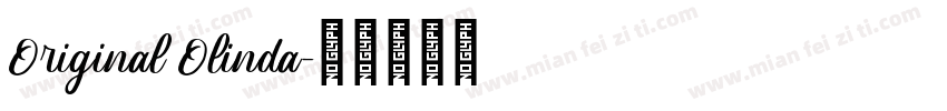Original Olinda字体转换
